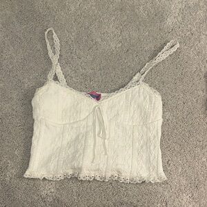 Edikted White Lace Camisole Top